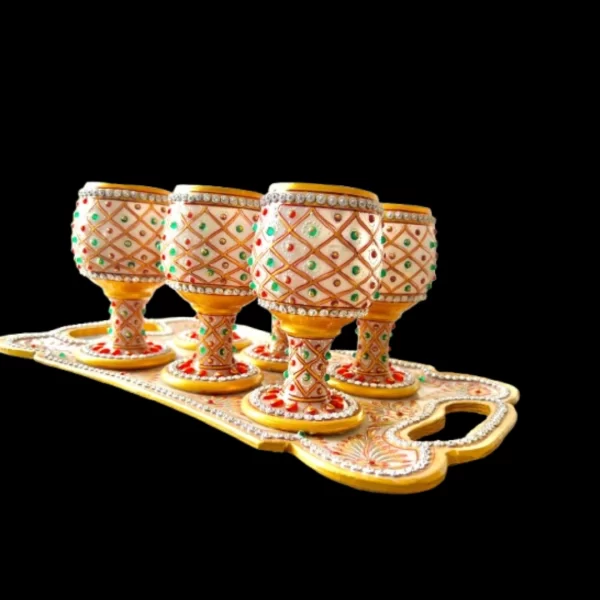 Marble Wine Glasses,