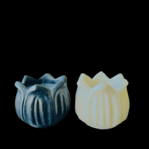 Lotus-Shaped Marble Tealight Holders / Bowls