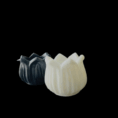 Lotus-Shaped Marble Tealight Holders / Bowls