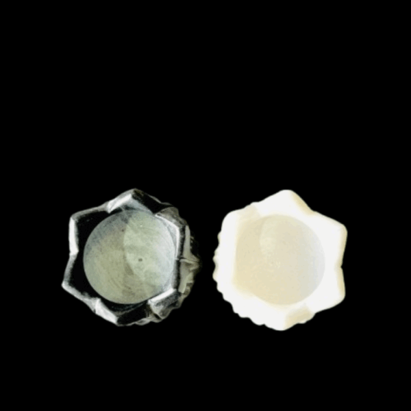 Lotus-Shaped Marble Tealight Holders / Bowls