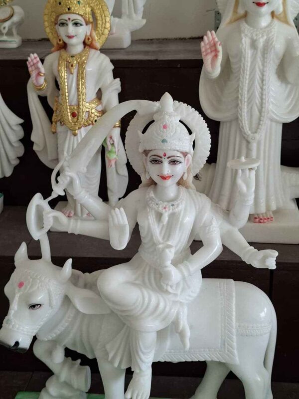 durga mata Murti In makrana MArble
