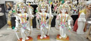 Makrana Marble Ram Darbar Murti (1 Feet to 10 Feet)