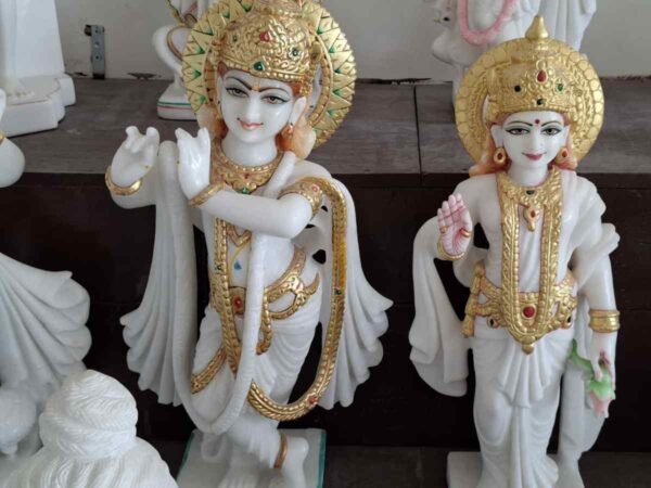 Makrana Marble Radha Krishna Murti Manufacturer India