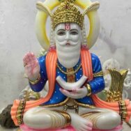 Makrana Marble Vishwakarma Bhagwan Murti