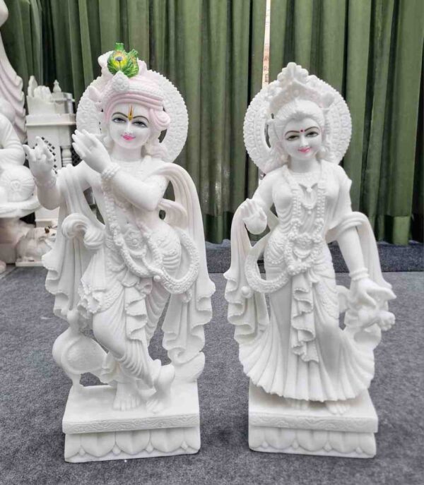 Makrana Marble Radha Krishna Murti Manufacturer India