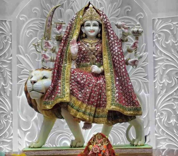 durga mata <Murti In makrana MArble
