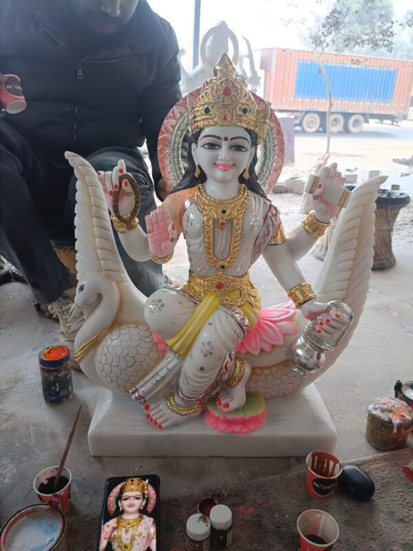 Brahmani Mata Murti Makrana Marble